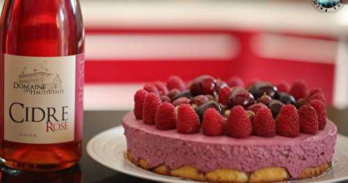 Gâteau nuage citron fruits rouges