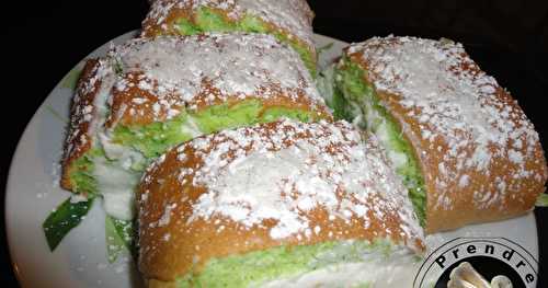 Gâteau pandan noix de coco