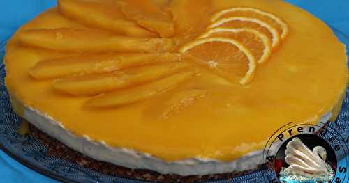 Gâteau sans cuisson mangue orange avec Magimix