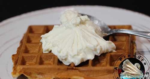 Gaufre au café et mascarpone