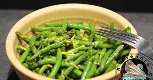 Haricots verts au citron