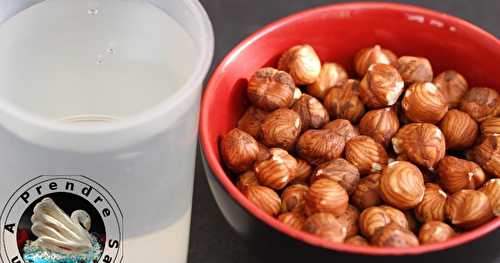 Lait de noisette fait maison 