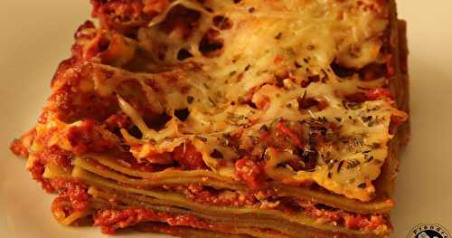 Lasagnes épinards tomates et thon