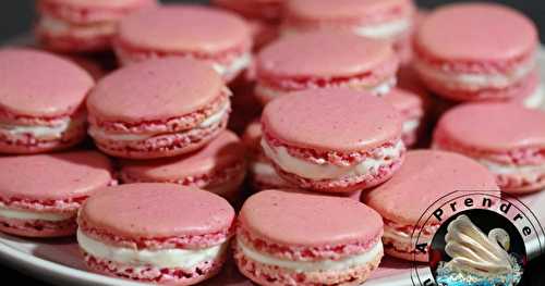 Macarons à la rose (pas à pas en photos)