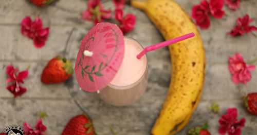 Milkshake fraises bananes