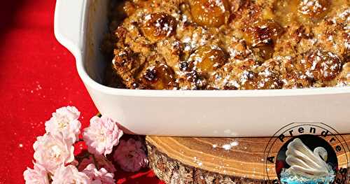 Mirabelles en crumble de pain perdu