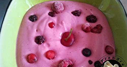 Mousse aux fruits rouges