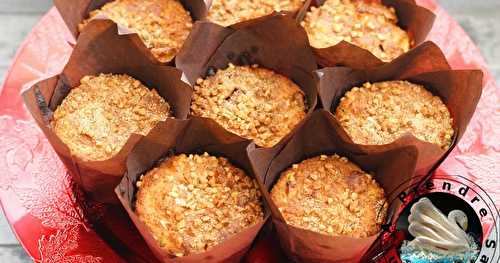 Muffins pomme cannelle amandes à la farine d'épeautre