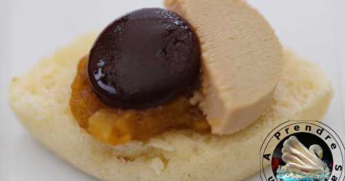 Navette chutney mangue abricots foie gras chocolat