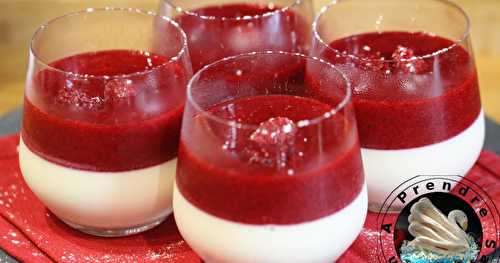 Panna Cotta à la framboise sans gluten