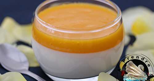 Panna cotta au coulis de mirabelles