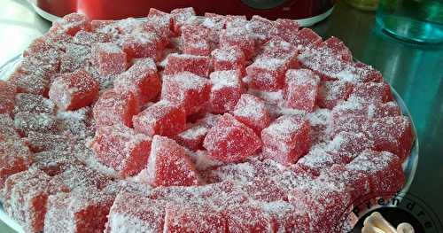 Pâte de fruits fait maison aux fraises congelées