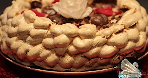 Pavlova aux marrons et pépites de chocolat (pas à pas en photos)