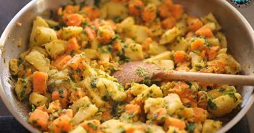 Poêlée patates douces panais aux herbes