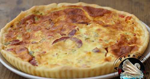 Quiche au chorizo poivrons