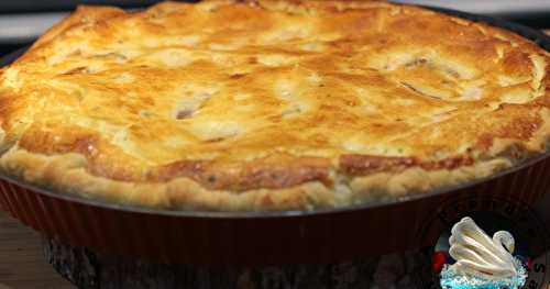 Quiche au saumon et fromage à l'ail