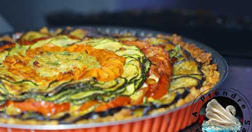 Quiche de pain aux légumes primeurs