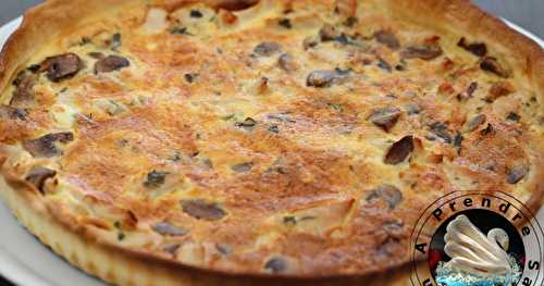 Quiche poulet champignons