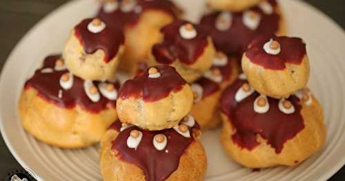 Religieuses au caramel au beurre salé