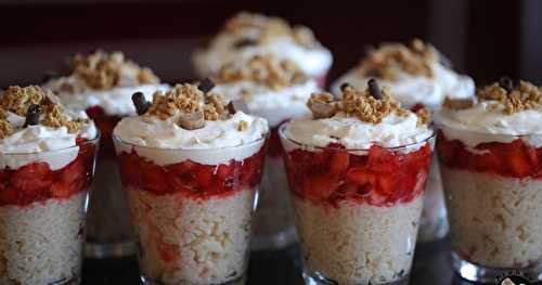 Riz au lait aux fraises