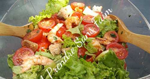 Salade aux crevettes grillées