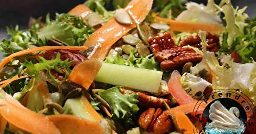 Salade aux graines de courges et noix de pécan