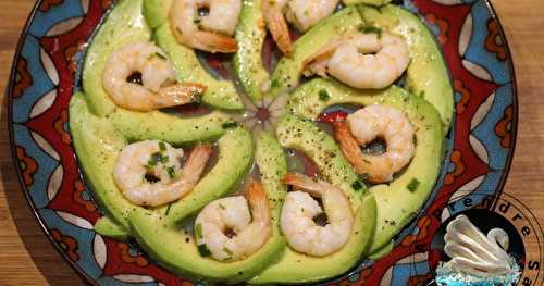 Salade avocats crevettes aux agrumes