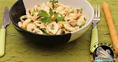 Salade de champignons de Paris