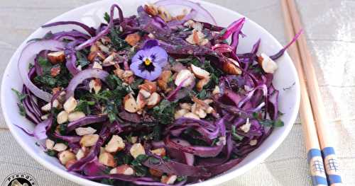 Salade de chou rouge aux noisettes