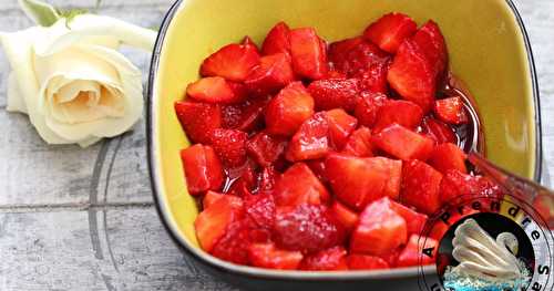 Salade de fraises au citron