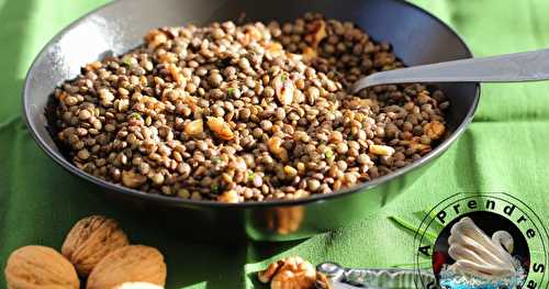 Salade de lentilles aux noix