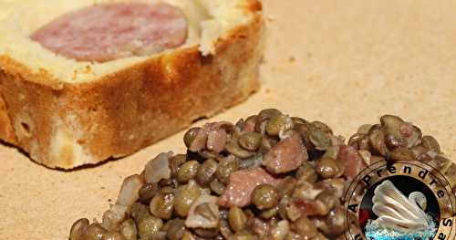 Salade de lentilles vertes du Puy (pas à pas en photos)