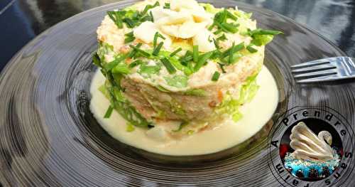 Salade de miettes de crabe à la mayonnaise au gingembre (pas à pas en photos)