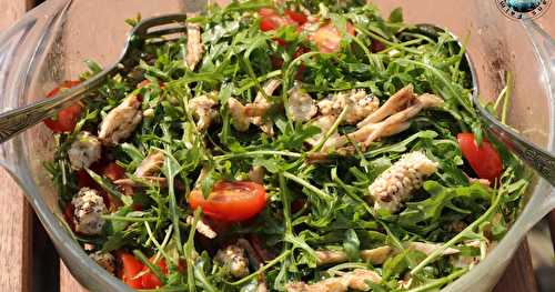 Salade de roquette au poulet