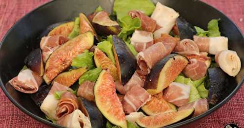 Salade jambon figues