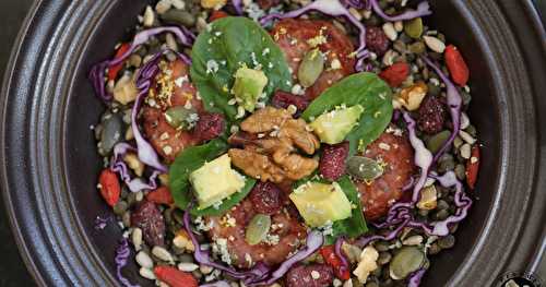 Salade super-aliments à la saucisse de Morteau