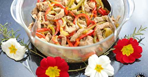 Sauté de veau aux poivrons