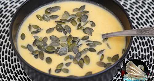 Soupe citrouille chou-fleur aux graines