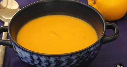 Soupe de carottes à l'orange