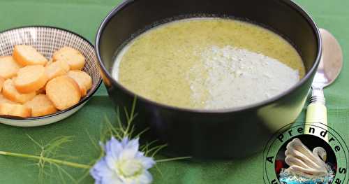 Soupe de fanes de radis