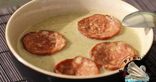 Soupe de lentilles à la saucisse de Morteau