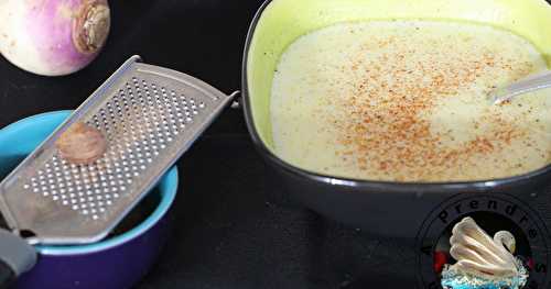 Soupe de navet au parmesan