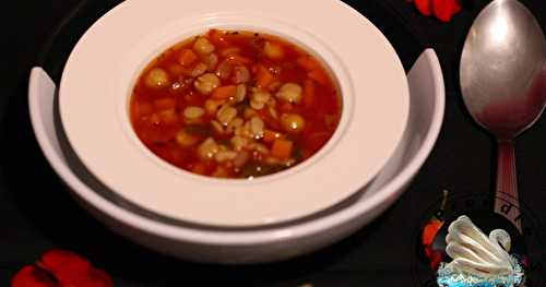 Soupe de pâtes aux légumes