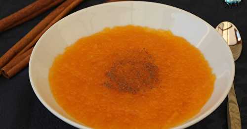 Soupe de potiron à la cannelle