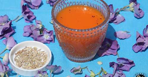 Soupe froide de carottes au fenouil