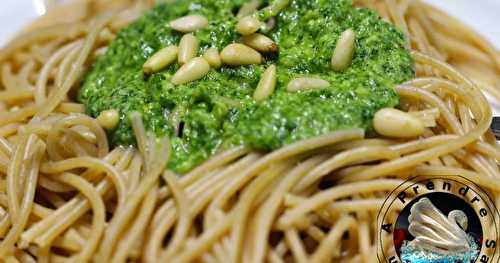 Spaghettis au Pesto de roquette