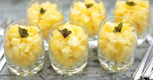 Tartare d'ananas au gingembre