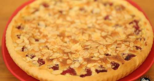 Tarte amandine framboises