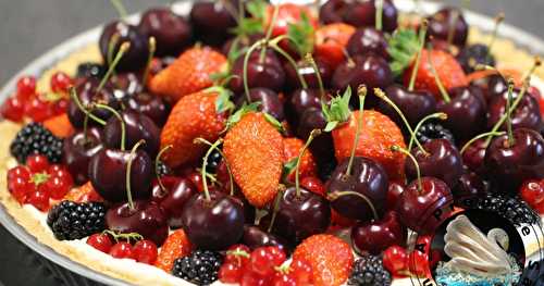 Tarte aux fruits et mascarpone sans cuisson