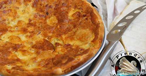 Tarte aux lardons et brie